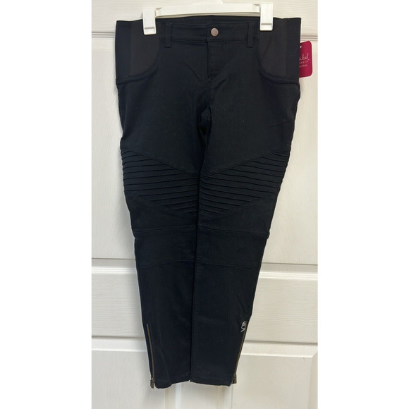 Isabel Maternity by Ingrid & Isabel Utility Jeggings Black Women's Size 6 - Picture 1 of 9